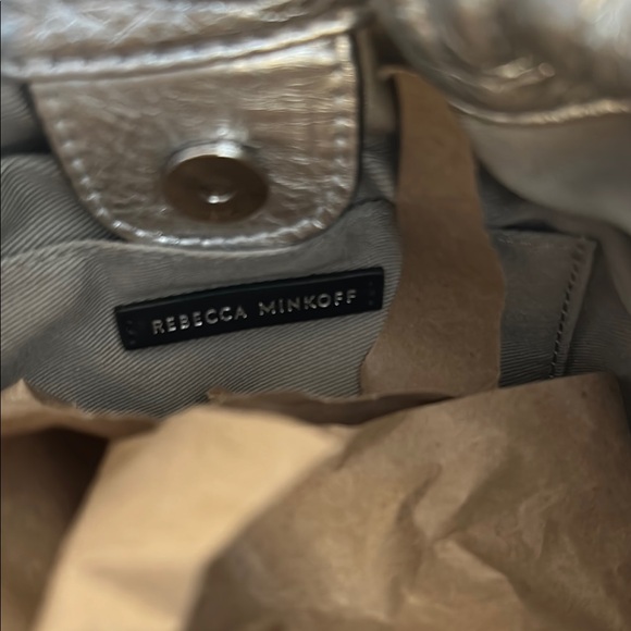 Rebecca Minkoff Silver Fringe Leather Crossbody Bag - Picture 2 of 5